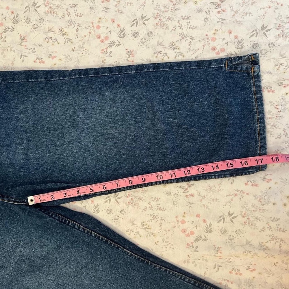 90s Paris Blues Denim Jean Capri Button Fly 100% Cotton Made in USA - Picture 7 of 8